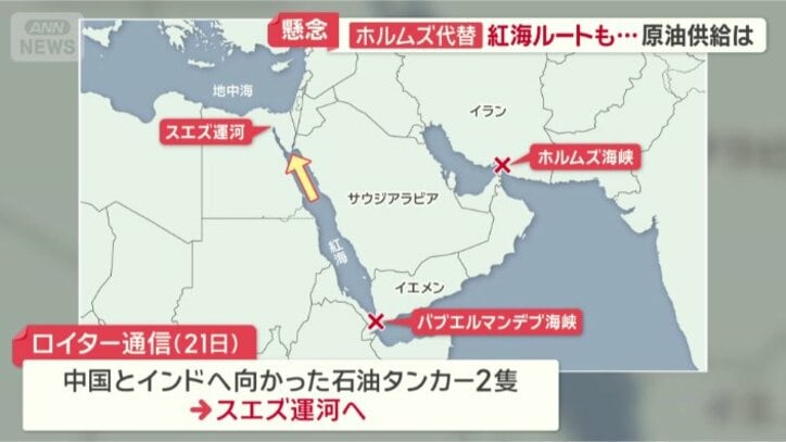 スエズ運河へ