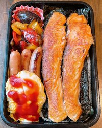 みきママ『鮭のり弁当です！！』