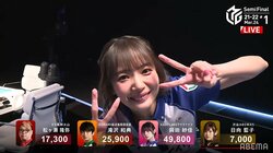 みんなこれを待っていた！美女雀士、満開笑顔のダブルピースにファン喝采「かわいいー！！！」／麻雀・Mリーグ