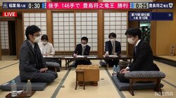 豊島将之竜王、2年ぶりの順位戦白星スタート 稲葉陽八段に快勝／将棋・順位戦A級