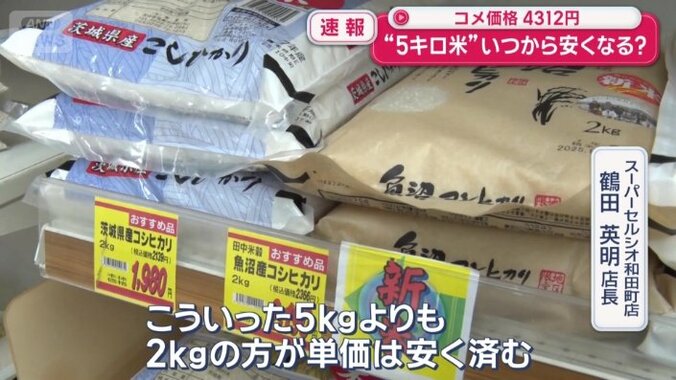 2キロを選ぶ人が増えている