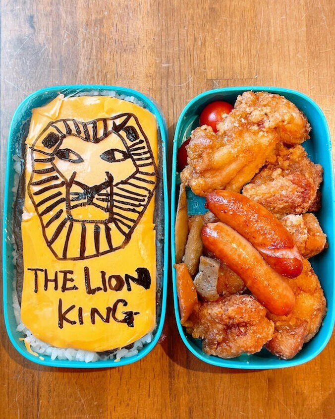  みきママ、次男のために作った“ライオンキング弁当”を公開「もっとうまくできた」  1枚目