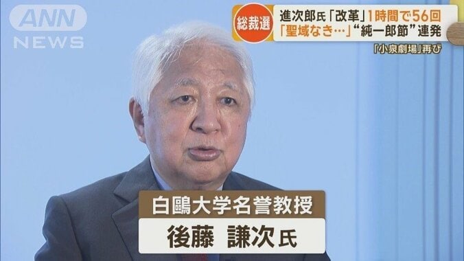 白鴎大学名誉教授 後藤謙次氏