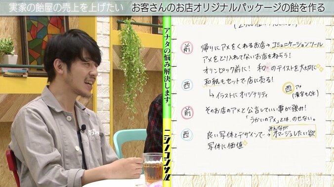 「海外では“おにぎり”に行列ができる」キンコン西野、老舗飴屋の可能性に言及 5枚目