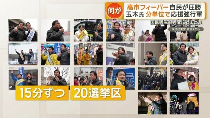 1日で15分ずつ都内20の選挙区を回る