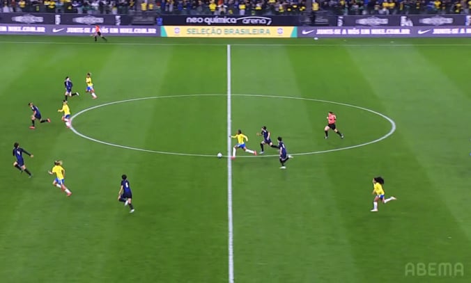 【写真・画像】「ノリノリやなw」ブラジル女子FWが日本戦でダメ押し弾→ ドヤ顔で“謎セレブレーション”「ケロリン腹立つなw」「ダンス可愛い」　1枚目