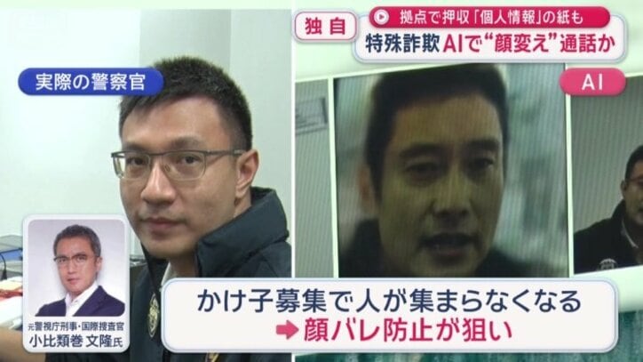 顔バレ防止が狙い