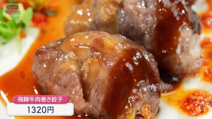 飛騨牛肉巻き餃子