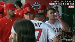 大谷翔平との“トラウタニ”に危機到来か トラウトにアクシデント発生 背中上部の違和感で途中交代