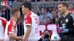 あわや一触即発！わずか開始4分の「一発レッド退場劇」 一体、何があったのか？ 約1年ぶり復帰した守護神ノイアー vs ボールを奪われたキミッヒが揉める危険な瞬間