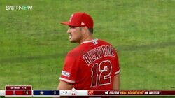 右翼から154キロのノーバン送球！ 大谷翔平の同僚が"強肩発動" 判定はセーフも「レンフローすげえな」「惜しい」と反響