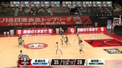 衝撃！高校3年生の“神パス”にアリーナ大歓声「背中に目があるんか？」豪快ダンクをアシストしたビハインドパス