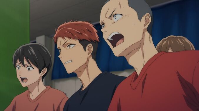 アニメ『アオのハコ』針生健吾、西田諒介、場面カット1