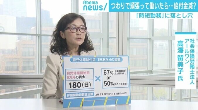 つわりで頑張って働いたら育児休業給付金減？ 「時短勤務」に落とし穴 4枚目