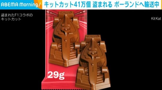 盗まれたF1コラボのキットカット