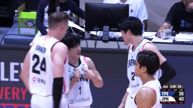 司令塔として日本代表を牽引した齋藤拓実（１番）