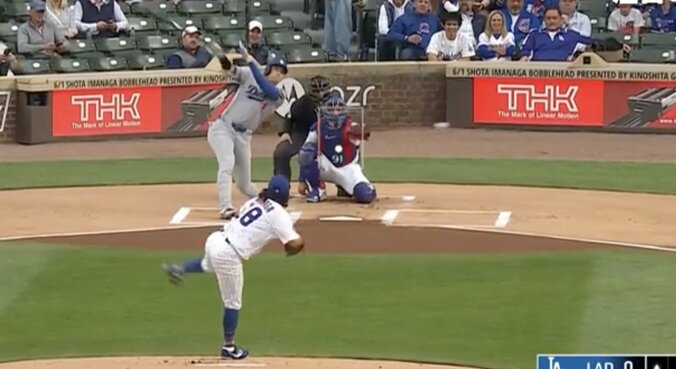 【写真・画像】何が起きた…？ 大谷翔平の打席で“投手に異変”「急にどうした」「さすがに意識してる」 “元・同僚対決”にファン注目「感無量や」　1枚目