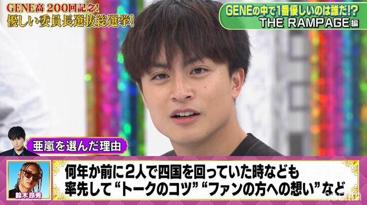 THE RAMPAGEメンバーがGENEで一番優しいと思ってるメンバーは？投票結果に片寄涼太がまさかのブチギレで大暴れ！