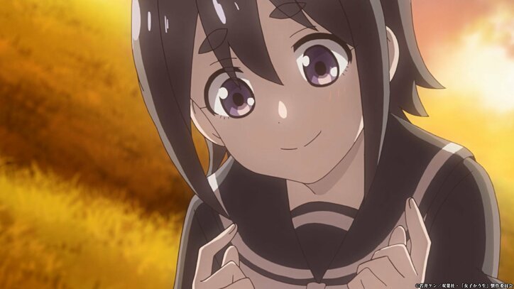 アニメ「女子かう生」第9話先行カット解禁!転校生を威嚇? もも子&まゆみの出会い