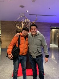 花田虎上『息子と』