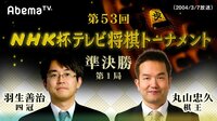 NHK杯テレビ将棋トーナメント - 第53回 - 第53回 NHK杯テレビ将棋トーナメント 準決勝第1局 羽生善治四冠 対 丸山忠久棋王(2004/3/7放送) | 動画視聴は【Abemaビデオ(Ab