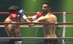 「これは立てない」魔裟斗も衝撃の“足ピン”KO カウンターの左フックで“ぐにゃり”