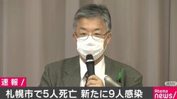 札幌市で1日の確認では最多となる5人の死者 新たに9人が感染 新型コロナウイルス