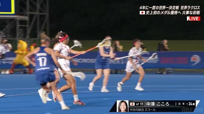 中澤こころ、豪快な“下方向フリーシュート”
