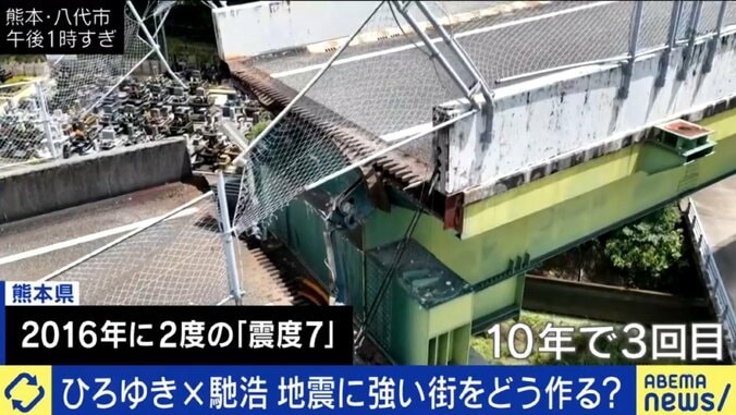 崩れた橋