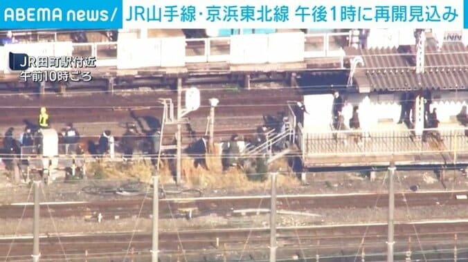 JR田町駅付近の様子