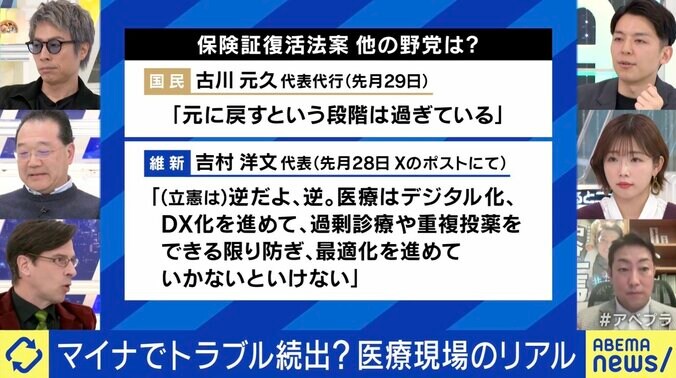 保険証復活法案 他の野党は？