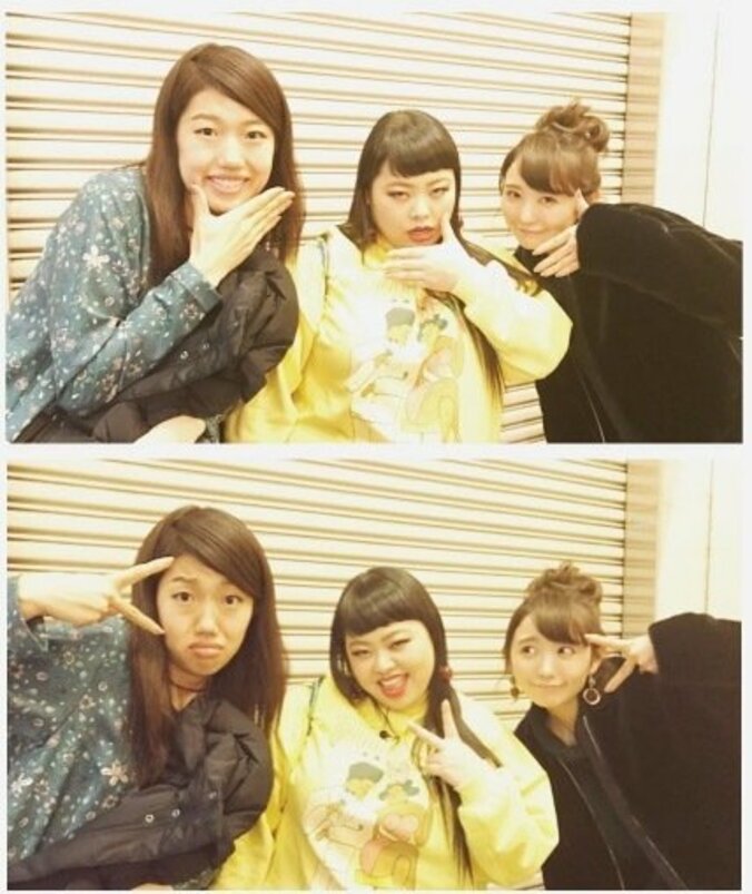 おのののか、渡辺直美＆横澤夏子と3ショット公開　「遠近感が…」顔のサイズに反響 1枚目