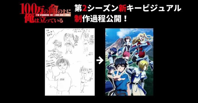 「100万の命の上に俺は立っている」声優・上村祐翔発案の新キービジュアル公開！配信サイトも決定 2枚目