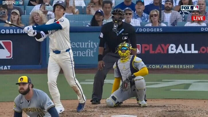 【写真・画像】大谷翔平、30歳初ヒットはスリーベース！自己ワースト15打席連続ノーヒット破り今季107安打 ナ・リーグ打率3位で三冠王も視野 三塁打は今季3個目　1枚目