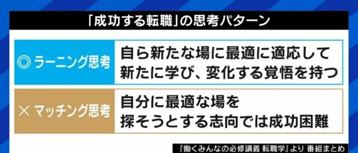 「新卒で入った企業に居続けた方が生涯賃金は高い」「不満を理由に辞めた人の3〜4割は再び不満になる」転職したいと思った時に考えるべきことは?