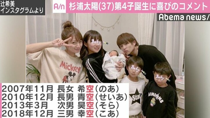 杉浦太陽、第4子の名前は“悟空”になりそうだった?「息子たちが『子どもにも名前をつける権利がある』と」