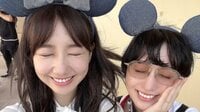 柏木由紀 AKB48同期の片山陽加と“ディズニー双子コーデ”