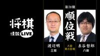 順位戦 A級 第8回戦 渡辺明三冠 対 糸谷哲郎八段 1/29(水)9:50~