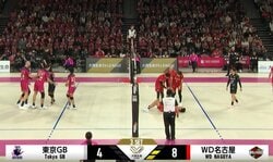 男子バレーで“まさか”の出来事 味方のサーブが後頭部を直撃するハプニングに本人も思わず苦笑い