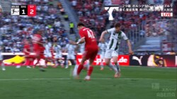 スタジアム大熱狂！ 堂安律、“絶品すぎるクロス”で決勝弾アシスト！「えぐいって」「思わず声出たわ」「完璧や」板倉滉の頭上を越える“黄金の左”炸裂の決定的瞬間