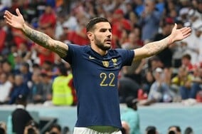 連覇狙うフランスが先制！T・エルナンデズのゴールでモロッコ相手に１点リードして折り返す【W杯準決勝】