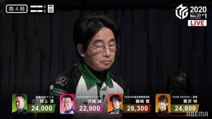 お宝キャッチに爆薬いらず 藤崎智 最高打点2900点で技あり今期2勝目／麻雀・Mリーグ 1枚目