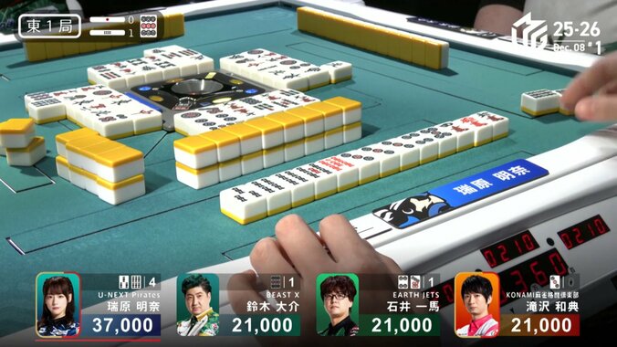 強欲の美女雀士！瑞原明奈の親跳満炸裂