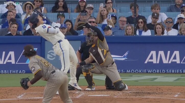 【映像】大谷、顔面付近に158キロ→のけぞり絶叫