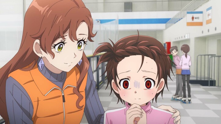 アニメ『メダリスト』高峰瞳（たかみね ひとみ）、2話場面カット