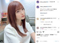 生見愛瑠、“チェリーカラー”にイメチェンした髪を披露 「めためた似合ってる」「最強に可愛い」と悶絶の声