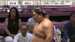 尊富士が「前に倒れた」まさかの展開で思わず浮かべた表情にファン注目「どうしたんや」館内は騒然