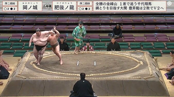 序二段八十六枚目・岡ノ城（写真右）