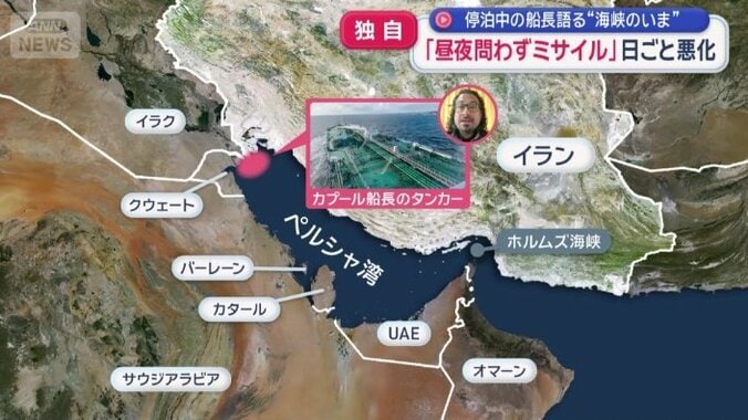 現在ペルシャ湾の北側