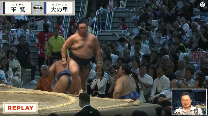 「よし！」と鬼気迫る玉鷲